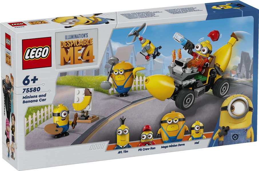 LEGO DESPICABLE ME MINIONS Y COCHE BANANA