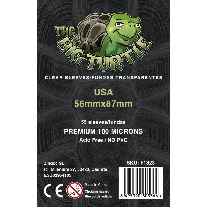FUNDAS TBT 100 MICRAS: USA 59x90(CARD SIZE 56x87)