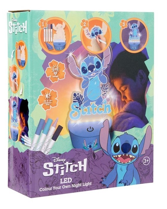 STITCH FIGURA PARA PINTAR CON LUZ LED