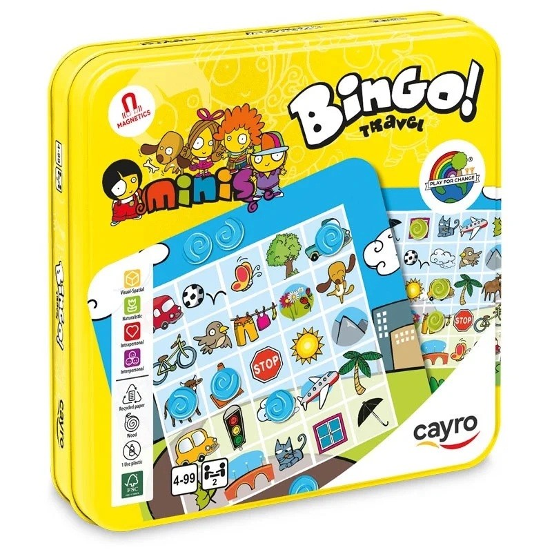 BINGO DE VIAJE 100% MADERA