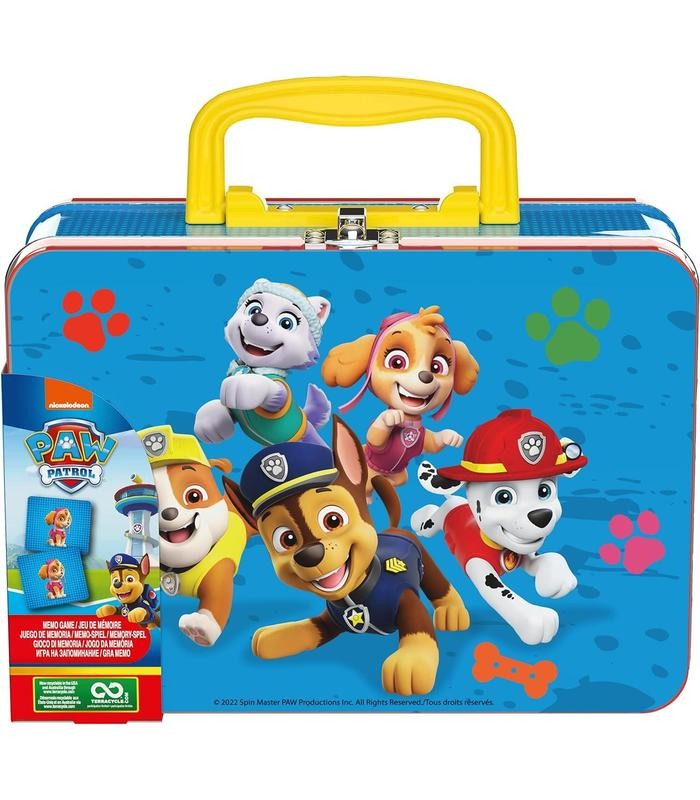 PAW PATROL JUEGO MEMO CAJA DE METAL