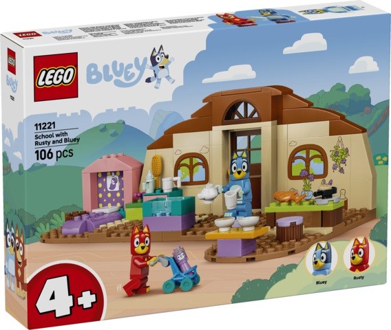 LEGO BLUEY - ESCUELA CON RUSTY Y BLUEY
