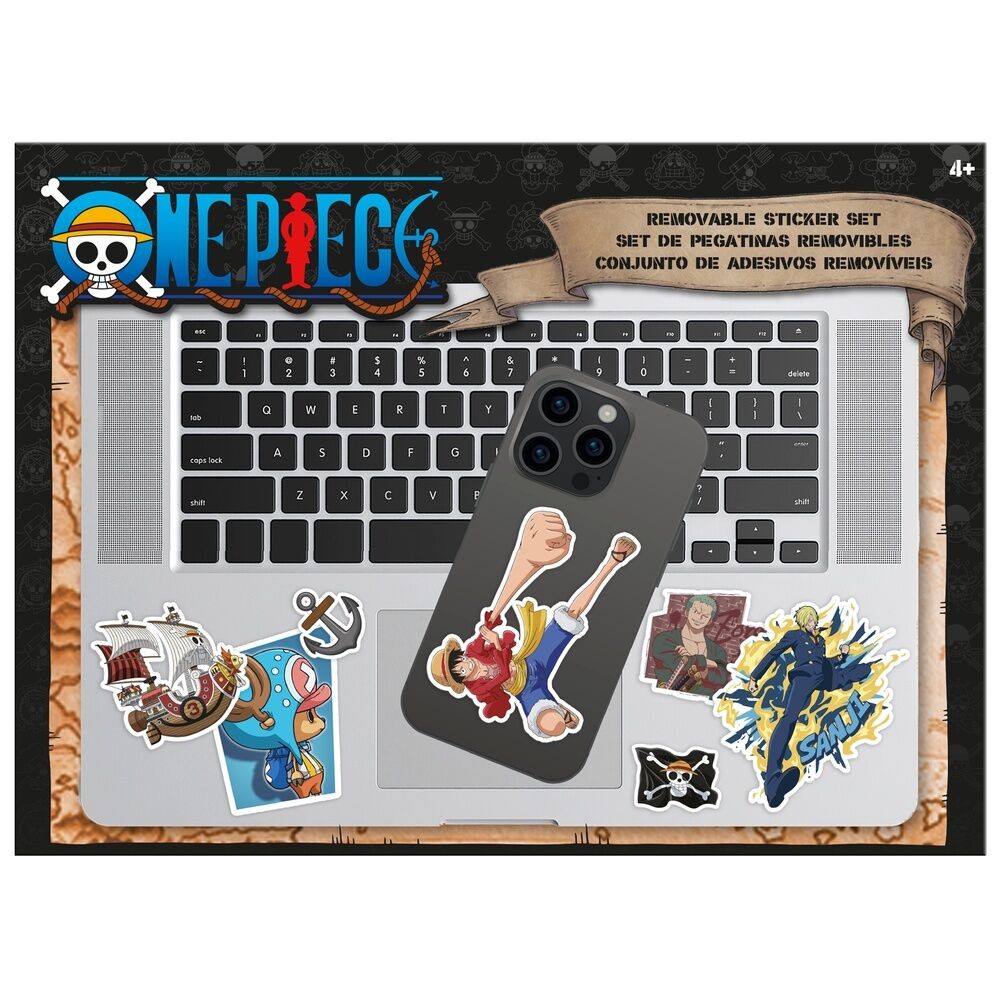 SET DE PEGATINAS REMOVIBLES ONE PIECE