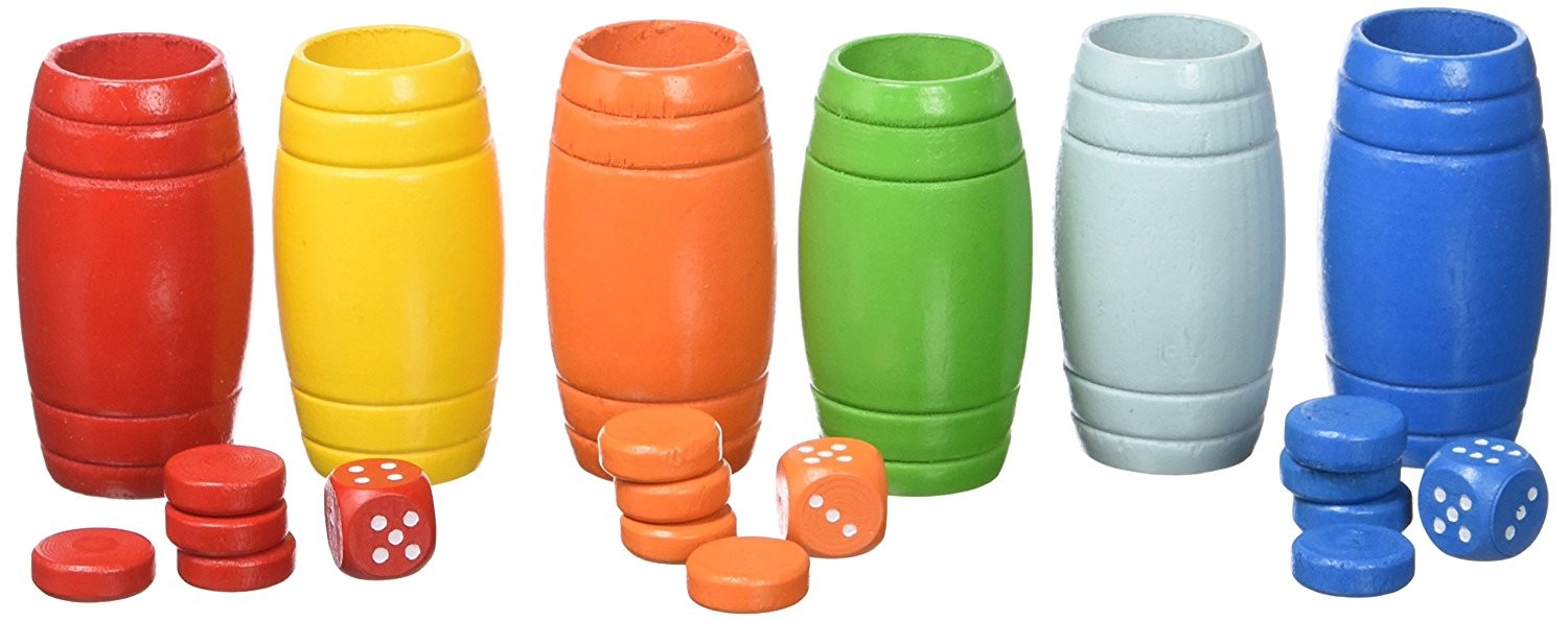 FICHAS PARCHIS - OCA 6 JUGADORES MADERA