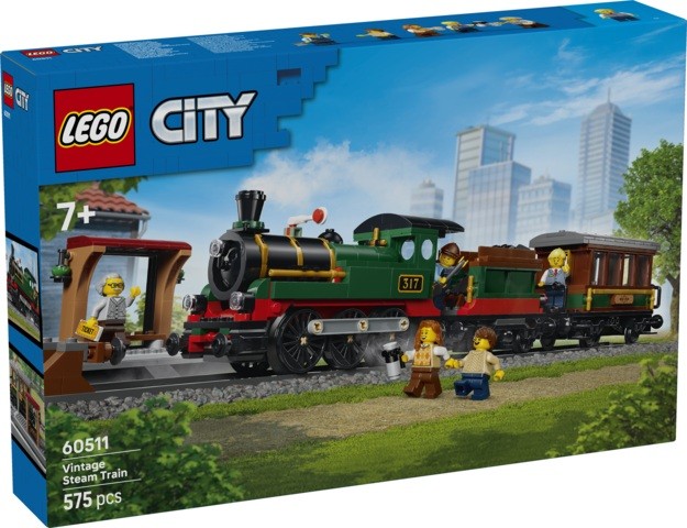 LEGO City 60511 — Tren de vapor clásico