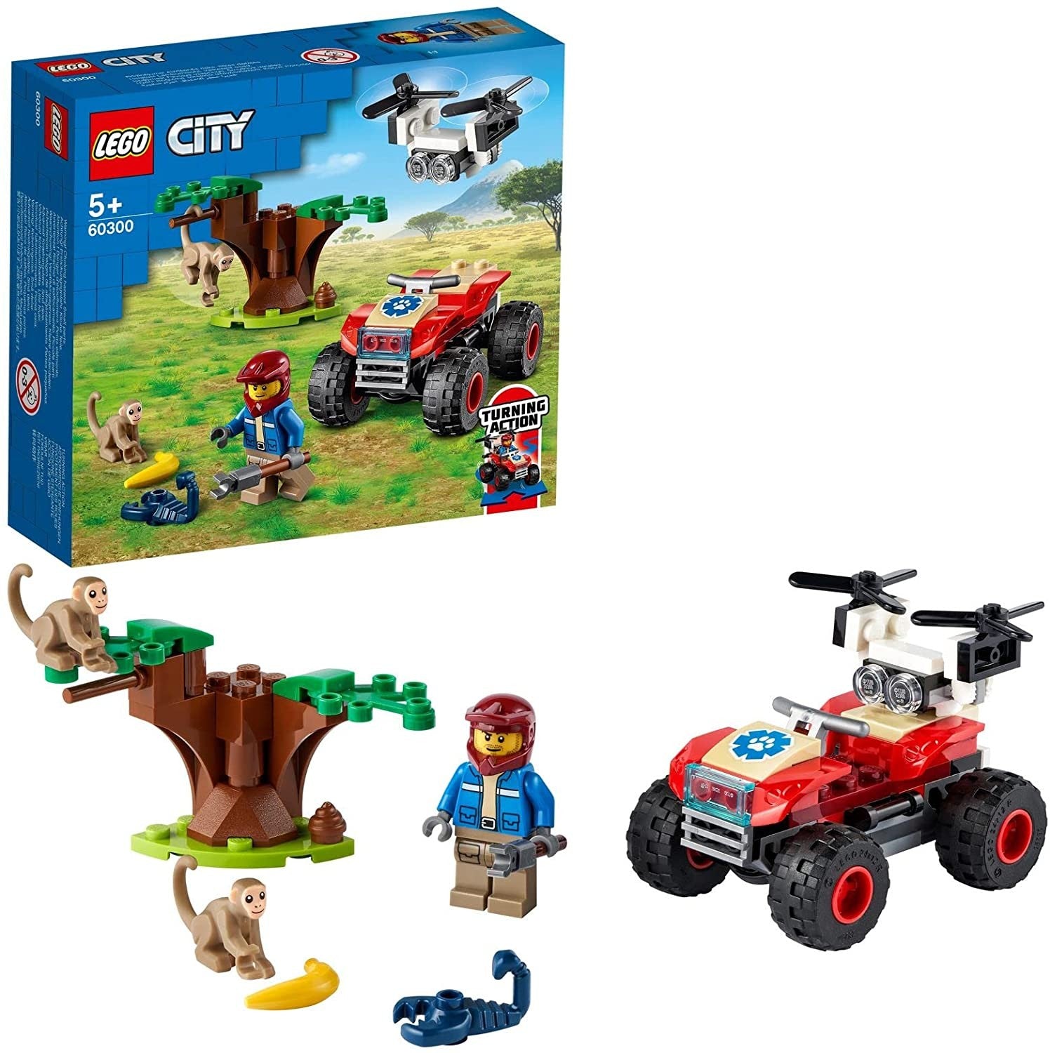 LEGO CITY RESCATE DE LA FAUNA SALVAJE QUAD