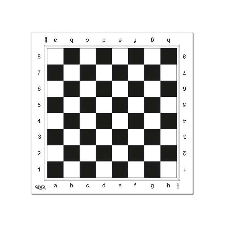 TABLERO AJEDREZ PROFESIONAL PLASTICO 45X45 CM