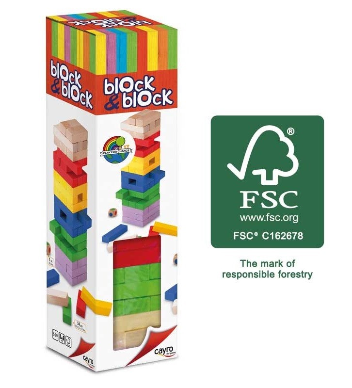 BLOCK A BLOCK COLORES INFANTIL XL MADERA FSC