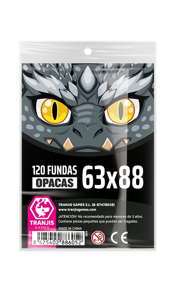 FUNDAS OPACAS DRAGON NEGRO 63x88 120 U.