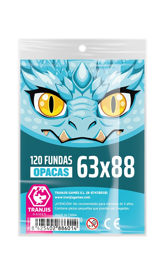 FUNDAS OPACAS DRAGON AZUL 63x88 120 U.