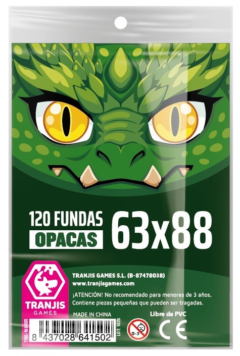 FUNDAS OPACAS DRAGON VERDE 63X88 120U.