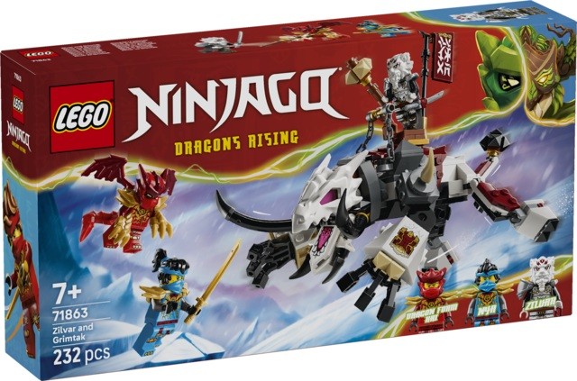LEGO NINJAGO - ZILVAR Y BESTIA DRAGON GRIMTAK