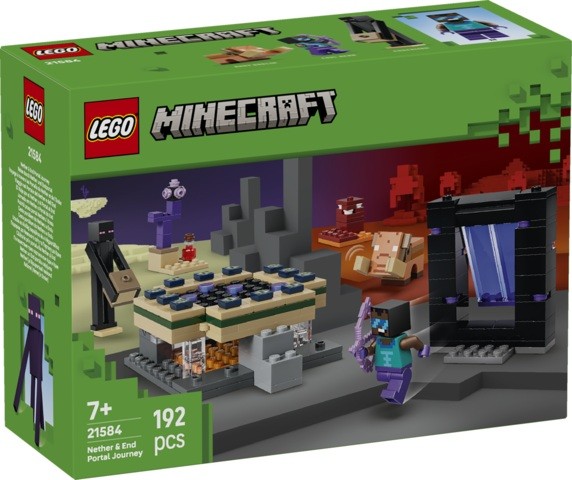 LEGO MINECRAFT-EL VIAJE POR EL NETHER Y EL PORTAL AL END