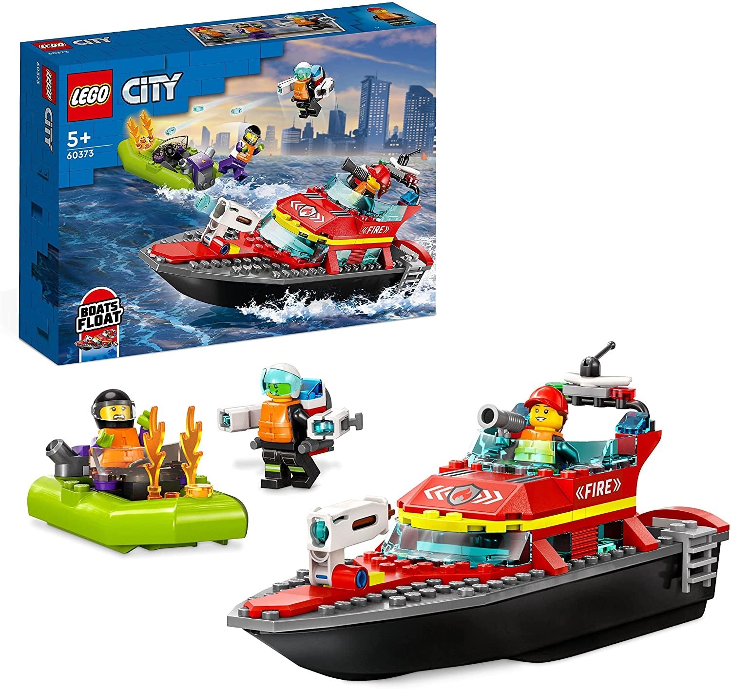 LEGO CITY LANCHA DE RESCATE DE BOMBEROS
