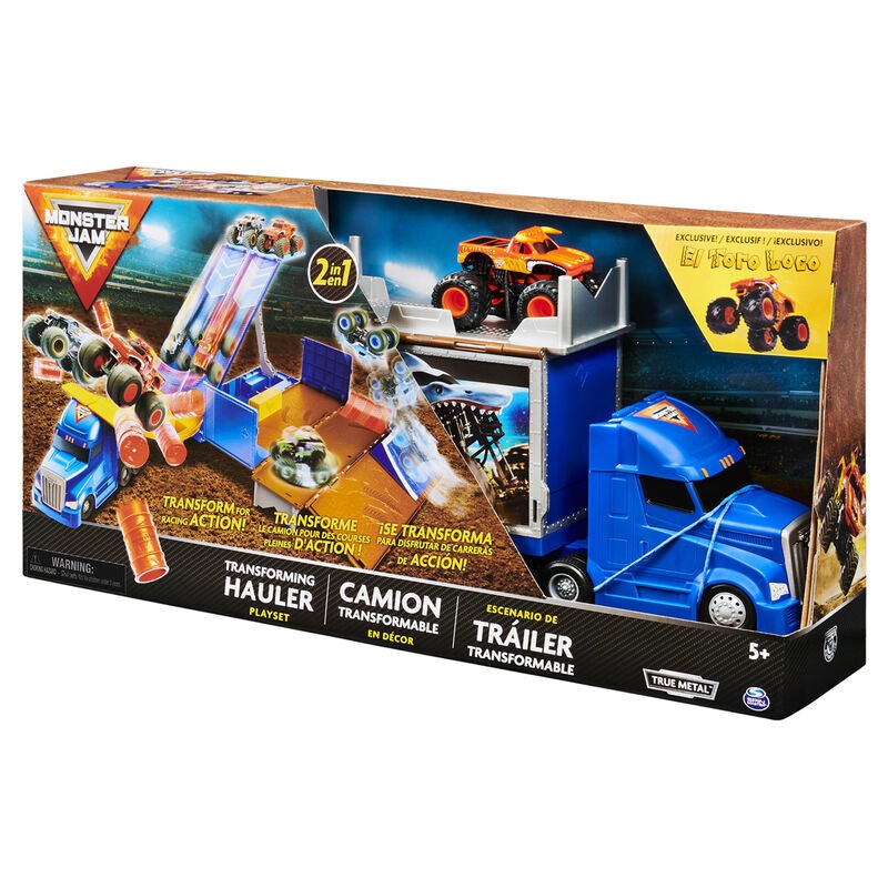 MONSTER JAM TRAILER TRANSFORMABLE 1:64