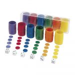 ACCESORIOS PARCHIS 6 JUGADORES CAJA DE PLÁSTICO