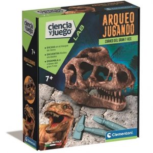 ARQUEOJUGANDO CRANEO DEL GRAN T-REX