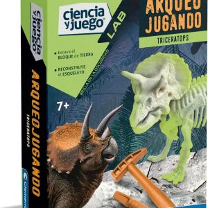 ARQUEOJUGANDO TRICERATOPS FLUORESCENTES
