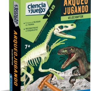 ARQUEOJUGANDO VELOCIRAPTOR FLUORESCENTE