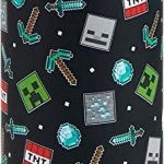 BOTELLA ICONO ACERO INOXIDABLE MINECRAFT NEGRO