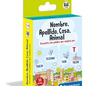 BARAJA CARTAS NOMBRE, APELLIDO, COSA, ANIMAL CLEMENTONI