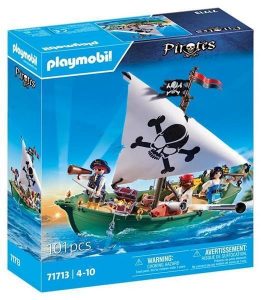 BARCO PIRATA CON MOTOR SUBMARINO PLAYMOBIL