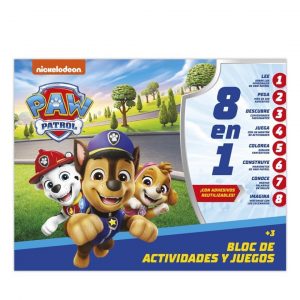 BLOC DE ACTIVIDADES Y JUEGOS 8 EN 1-PATRULLA CANINA