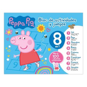 BLOC DE ACTIVIDADES Y JUEGOS 8 EN 1 PEPPA PIG