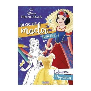BLOC DE MODA PRINCESAS DISNEY CON PEGATINAS