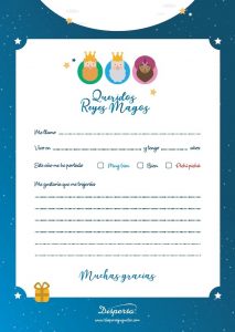 CARTAS DE REYES MAGOS IMPRESA