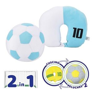 COJIN DE VIAJE PELUCHE BALÓN DE FUTBOLL SURTIDOS