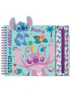 CUADERNO DE ACTIVIDADES CON ESTUCHE STITCH AND ANGEL