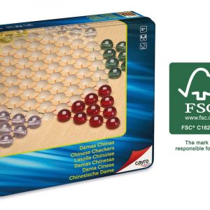 DAMAS CHINAS MADERA FSC METAL BOX