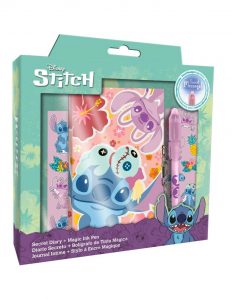 DIARIO SECRETO + BOLIGRAFO DE TINTA MAGICA DISNEY STITCH