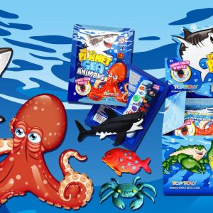 DISPLAY 18 SOBRES THE PLANET MINI SEA ANIMALS