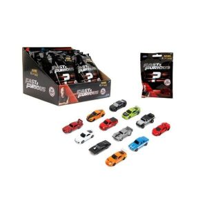 DISPLAY 24 SOBRES FIGURA METAL FAST & FURIOUS - 4 CM HOLLYWOOD RIDES