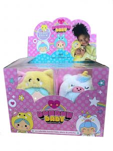 DISPLAY 4 DUNDUN BABY PELUCHE SURTIDO 15cm