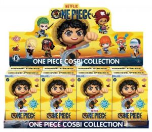 DISPLAY 8 FIGURAS ONE PIECE COSBI COLLECTION