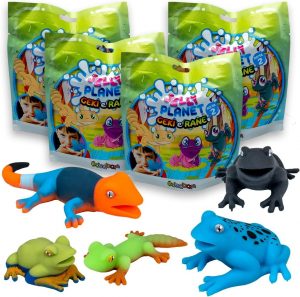 DISPLAY 8 JELLY PLANET GECKOS Y RANAS