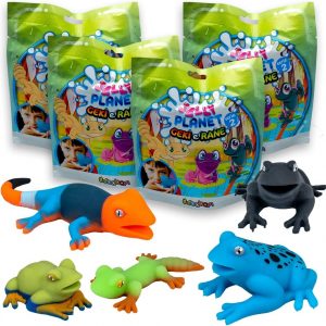 DISPLAY 8 JELLY PLANET GECKOS Y RANAS