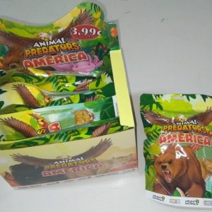 DISPLAY 8 SOBRES ANIMAL PREDATORS AMERICA