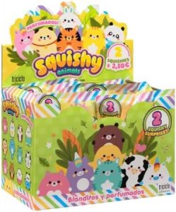 DISPLAY 8 SQUISHY ANIMALS