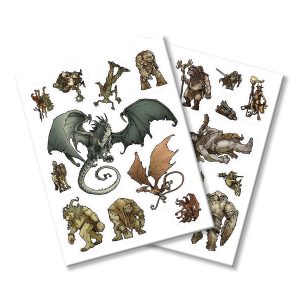 DRAGONBANE: PEONES DEL BESTIARIO + MAPA