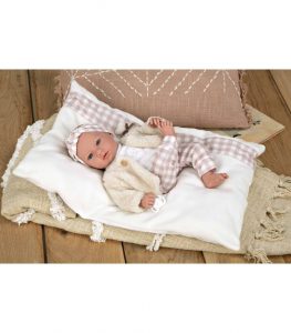 ELEGANCE 40 CM ARIA ROSA C/COJIN (MUÑECO DE PESO)