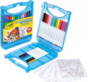 SET MALETIN ROTULADORES LAVABLES SUPER PUNTA 65 PIEZAS
