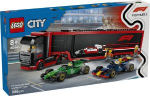 LEGO CITY F1 CAMION DE F1 CON COCHES DE F1-RB20 Y AMR24