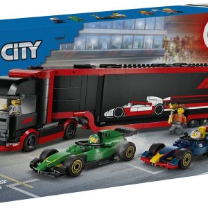 LEGO CITY F1 CAMION DE F1 CON COCHES DE F1-RB20 Y AMR24