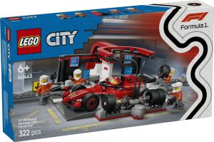 LEGO CITY PARADA EN BOXES DE FORMULA 1 Y EQUIPO FERRARI