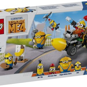 LEGO DESPICABLE ME MINIONS Y COCHE BANANA