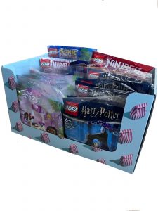 LEGO DISPLAY 30 SOBRES MIX (6.DISNEY-6.NINJAGO-6.SONIC-6.HARRY POTTER-6.MARVEL)